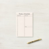 Post-it® Calendrier quotidien minimal (Sur un bureau)