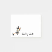 Post-it® Calico Cat Cartoon Post-It Notes (Devant)