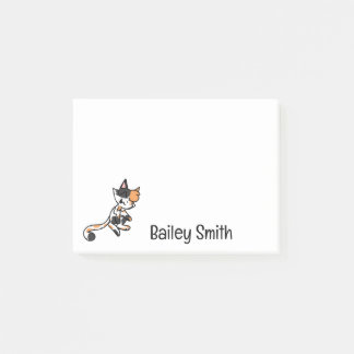 Post-it® Calico Cat Cartoon Post-It Notes