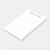 Post-it® Calligraphie Classique Élégante Noir & Blanc (Incliné)