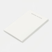 Post-it® Calligraphie de nom propre simple couleur pastel (Incliné)