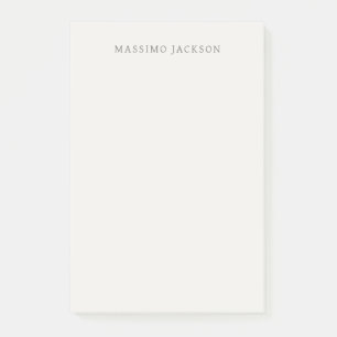 Post-it® Calligraphie de nom propre simple couleur pastel