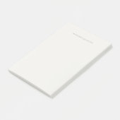Post-it® Calligraphie de nom propre simple couleur pastel (Incliné)