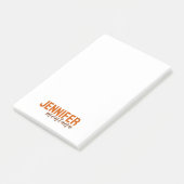 Post-it® Calligraphie Elegant Plain Ajouter son propre nom (Incliné)