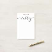 Post-it® Calligraphie manuscrite simple (Sur un bureau)
