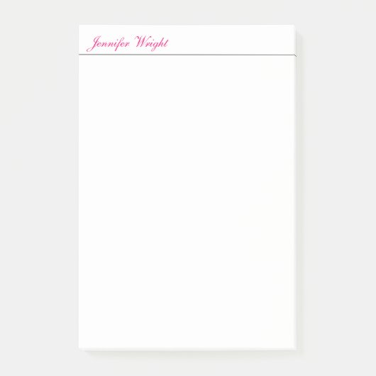 Post-it® Calligraphie minimaliste professionnelle (Devant)