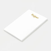 Post-it® Calligraphie Professionnel Élégant Couleur Or (Incliné)