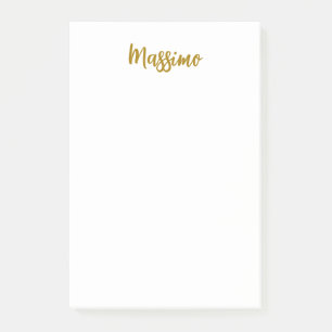 Post-it® Calligraphie Professionnel Élégant Couleur Or