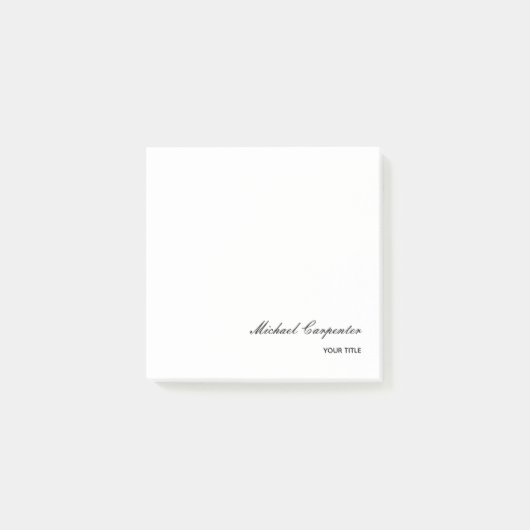 Post-it® Calligraphie professionnelle simple (Devant)