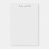 Post-it® Calligraphie Simple Grey Nom professionnel (Devant)
