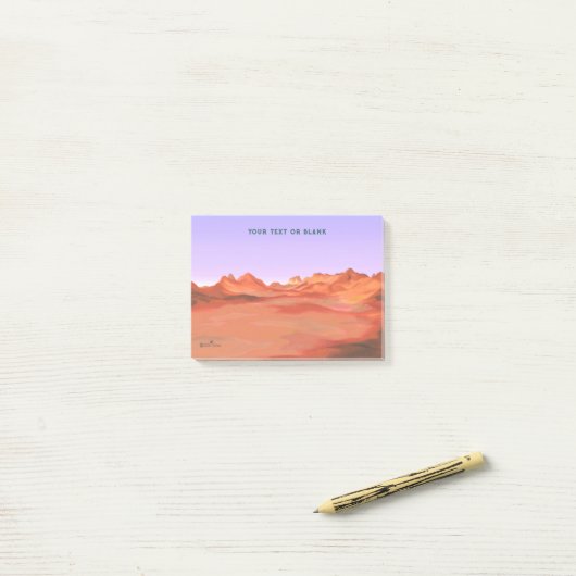 Post-it® Calme du désert (Sur un bureau)