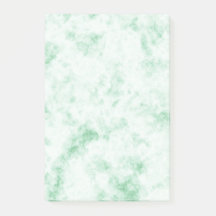 Calmer les notes post-it en marbre vert