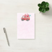 Post-it® Camion d'amour mignon avec Coeur Cargo Aquarelle (Bureau)