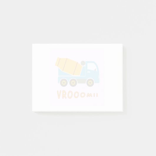 Post-it® Camion de mélangeur de ciment (Devant)