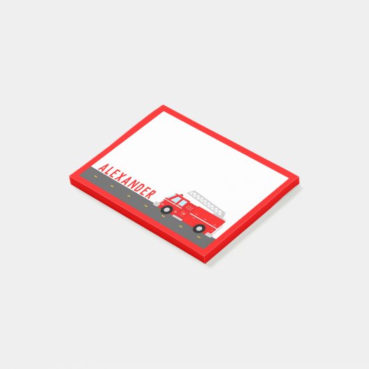 Post-it® Camion d'incendie pour enfants (Incliné)