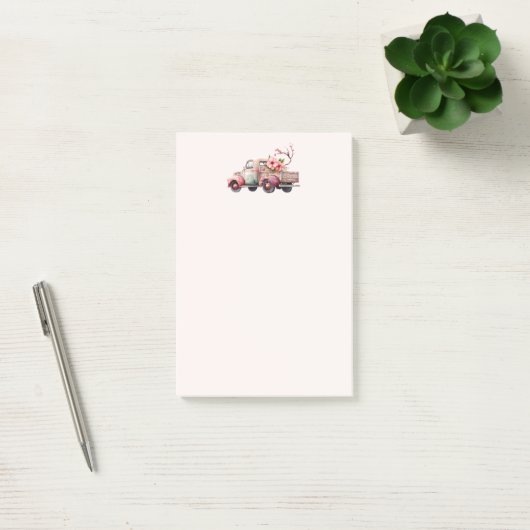 Post-it® Camion Vintage rose (Bureau)