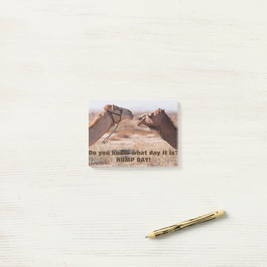 Post-it® Camions de la Journée Hump (Sur un bureau)