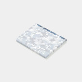 Post-it® Camo bleu, Camo d'hiver, Camouflage neige, Militai (Incliné)