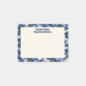 Post-it® Camo Bleu Petits Pas Grandes Aventures (Devant)