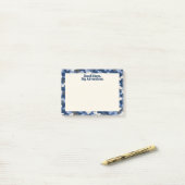Post-it® Camo Bleu Petits Pas Grandes Aventures (Sur un bureau)