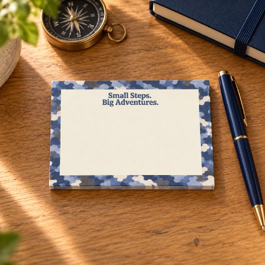 Post-it® Camo Bleu Petits Pas Grandes Aventures