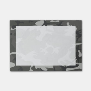 Post-it® Camo Camouflage Abstrait Gris Moderne