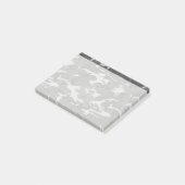 Post-it® Camo gris, Camouflage, Militaire, Armée (Incliné)
