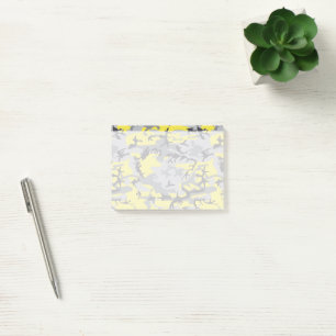 Post-it® Camo jaune et gris, Camouflage, Militaire, Armée