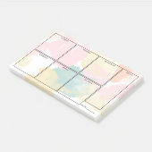 Post-it® Camo Pastel Watercolor - Planificateur hebdomadair (Incliné)