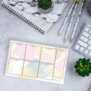 Post-it® Camo Pastel Watercolor - Planificateur hebdomadair