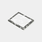 Post-it® Camouflage Abstrait gris moderne (Incliné)