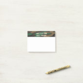 Post-it® Camouflage militaire Brown vert (Sur un bureau)