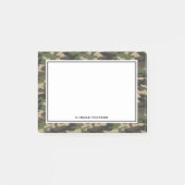 Post-it® Camouflage moderne Nom du Motif Noir (Devant)