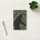 Post-it® Camouflage numérique en silhouette noire Sasquatch (Bureau)