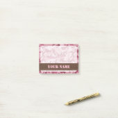 Post-it® Camouflage rose (Sur un bureau)
