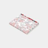 Post-it® Camouflage rouge et gris, Militaire, Armée (Incliné)