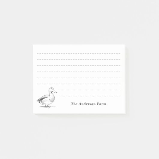 Post-it® Canard agricole (Devant)