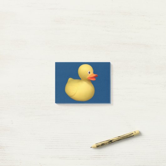 Post-it® Canard en caoutchouc (Sur un bureau)