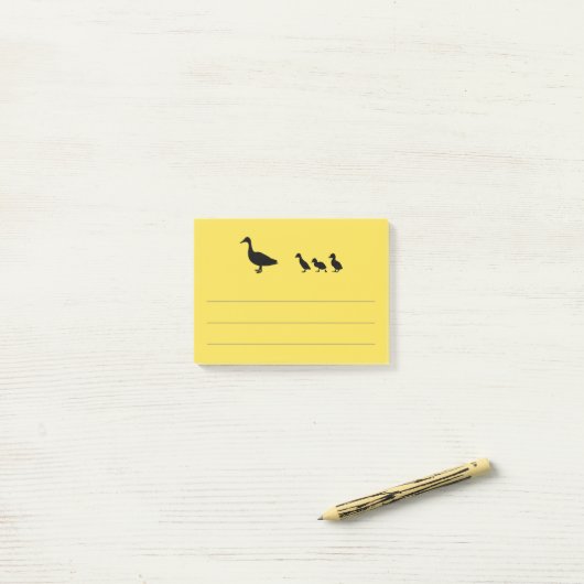 Post-it® Canard et caneton (Sur un bureau)