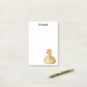 Post-it® Canard mignon nom personnalisé (Sur un bureau)