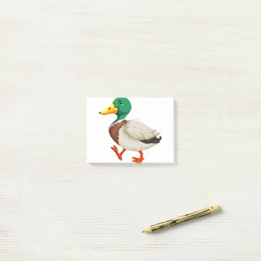 Post-it® Canard mou (Sur un bureau)