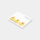 Post-it® Canards jaunes de sages-femmes avec le nom (Incliné)