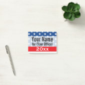 Post-it® Candidat imprimé patriote de campagne politique (Bureau)