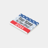 Post-it® Candidat imprimé patriote de campagne politique (Incliné)