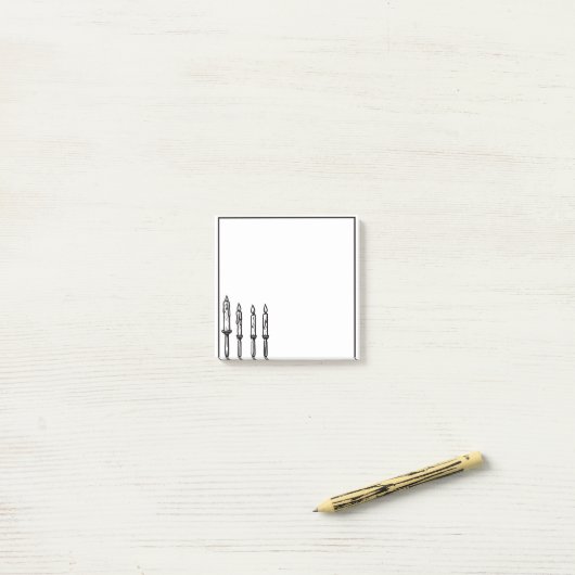 Post-it® Candlestick Notes (Sur un bureau)