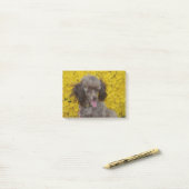 Post-it® Caniche Brown minuscule doux (Sur un bureau)