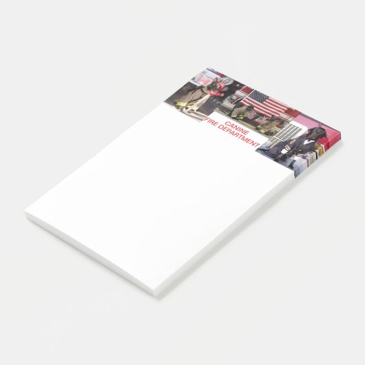 Post-it® Canine Fire Department Note Pad (Incliné)