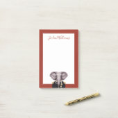 Post-it® Capitaine Elephant | ajoutent votre nom (Sur un bureau)