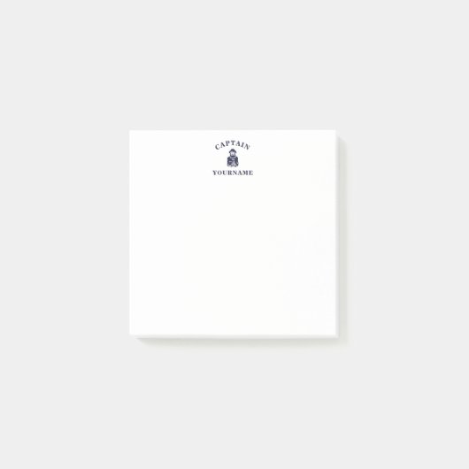 Post-it® Capitaine Old Scruff avec le nom Notes (Devant)