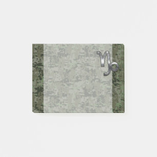 Post-it® Capricorn Zodiac Connexion vert olive camo numériq
